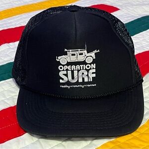 Operation Surf Black Trucker Hat Healing Honoring Heroes Humvee Surfboards